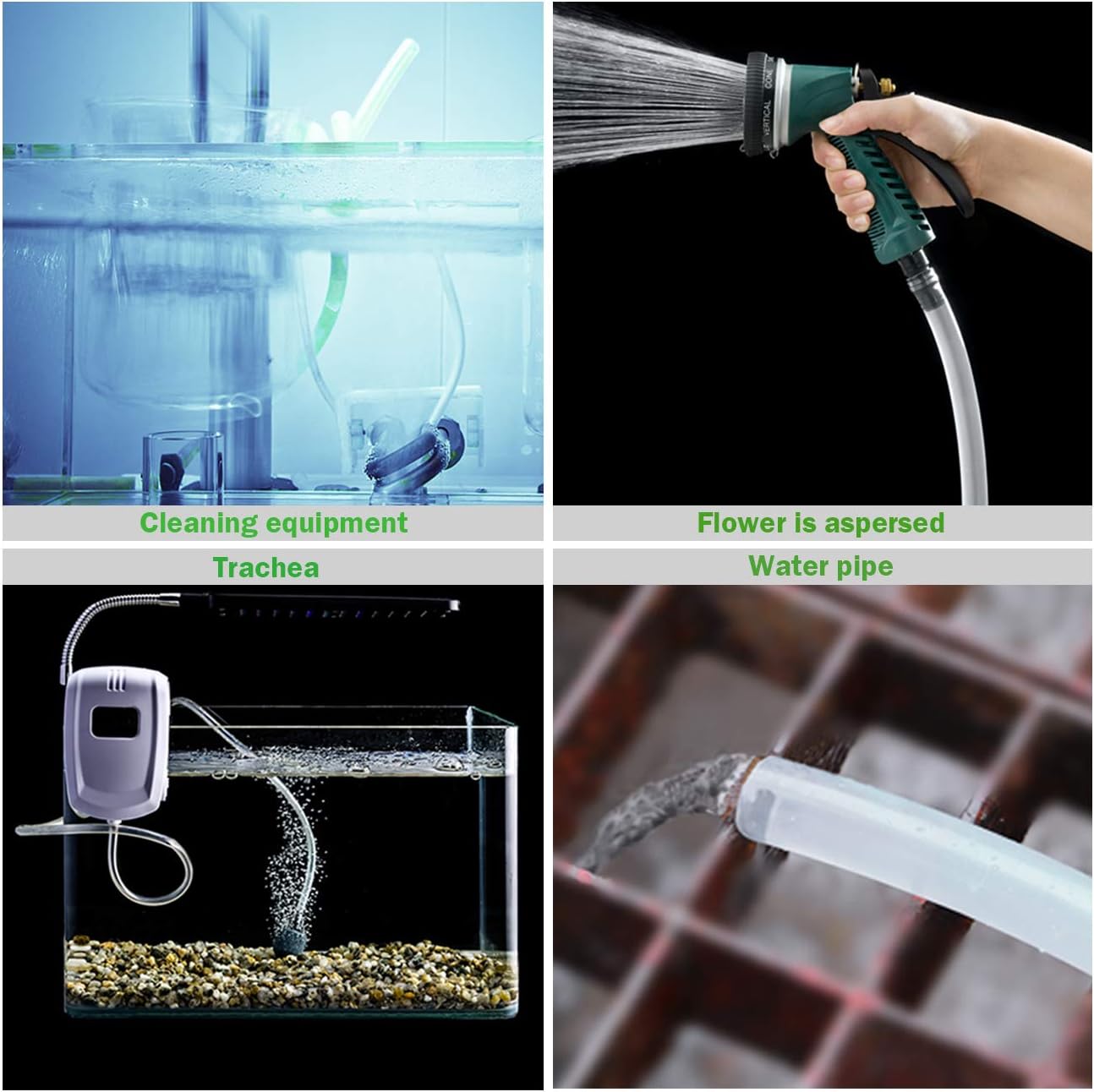Kesote EUKST288 PVC Clear Tubing Pipe 2 Meters Garden Water Hose Watering Hose Pipe 2M, 16 * 20mm, 16mm x 20mm x 2m - Image 5