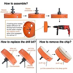 VIKITON 4-3/8 Hole Saw for Recessed Lights, 4.3