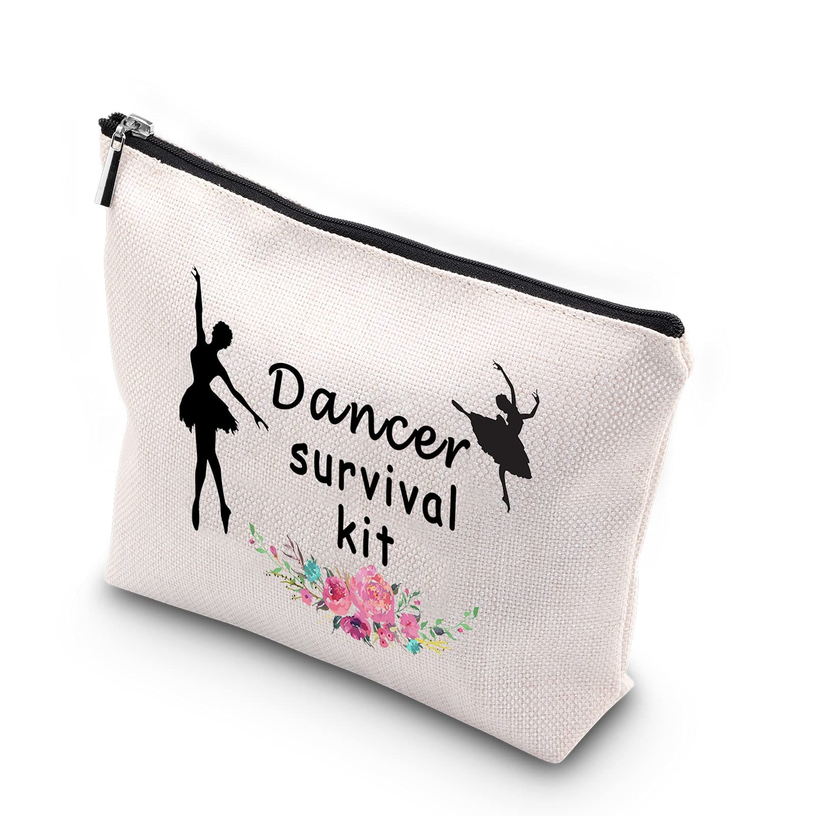 WCGXKO Dancer Survival Kit Dancer Gift Zipper Pouch Makeup Bag for Dance Instructor Dance Recitals and Dance Teams, Dancer Survival, Dancer Survival