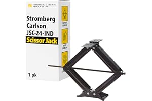 Stromberg Carlson JSC-24 Scissor Jack - 24" Scissor Stabilizer Jack for RV - Trailer Jack - Heavy Duty Scissor Jack Lifts and Levels 5000 lbs - 1 Pack Jack only