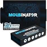MOUSINATOR Mouse Glue Traps, 36-Pack, Foldable Discreet Glue Traps for Small Mouse and Cockroach, Sticky Mice and Roach Trap 