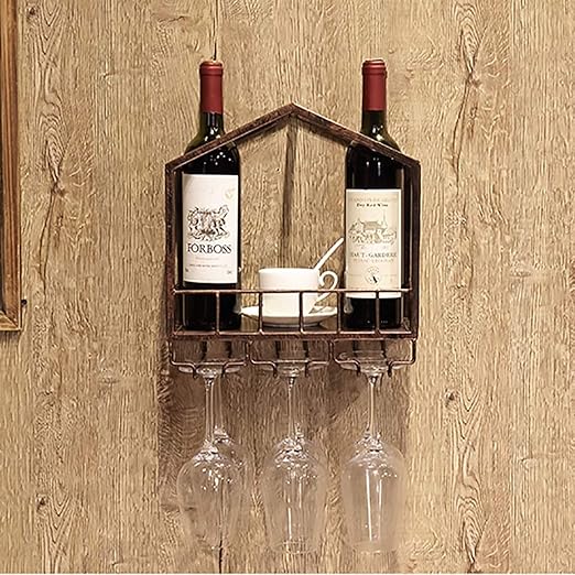 Bastidores De Vino Mueble Para Vinos Montado En La Pared Forma