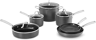 Calphalon 10 Piece Classic Nonstick Cookware Set, Grey