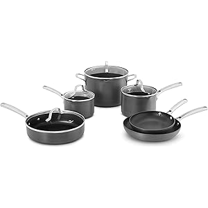 MICHELANGELO COPPER POTS AND PANS SET NON-STICK 12 PIECES