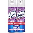 Lysol Disinfectant Spray, Sanitizing and Antibacterial Spray, For Disinfecting and Deodorizing, Lavender & Cotton Blossom Scent, 19 Oz (Pack of 2)
