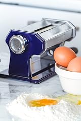 KitchenCraft World of Flavours Pasta Maker Manual 9 Thickness Cutter Blue view 6
