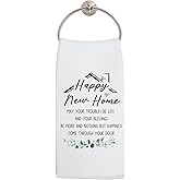 LADOCK New Home Gifts Kitchen Towels, Housewarming Gifts for Women Men Hand Towels for Bathroom Decor, New Homeowner Hostess Gift Dish Tea Towel for Kitchen Decor, 16x24 Inch
