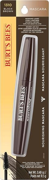 Burt's Bees Nourishing Mascara Black Brown 11.5g Lengthens Defines Lashes view 4