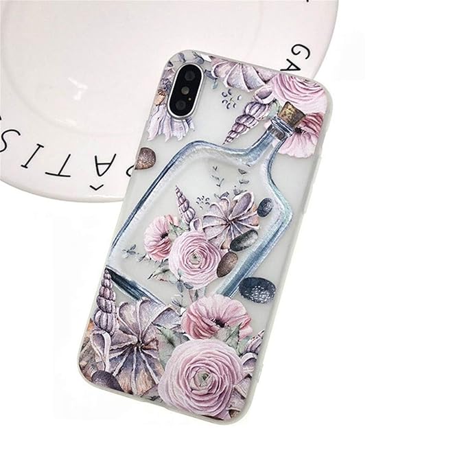Tpu Souple 3d Reliefs Plantes Coque De Protection Pour