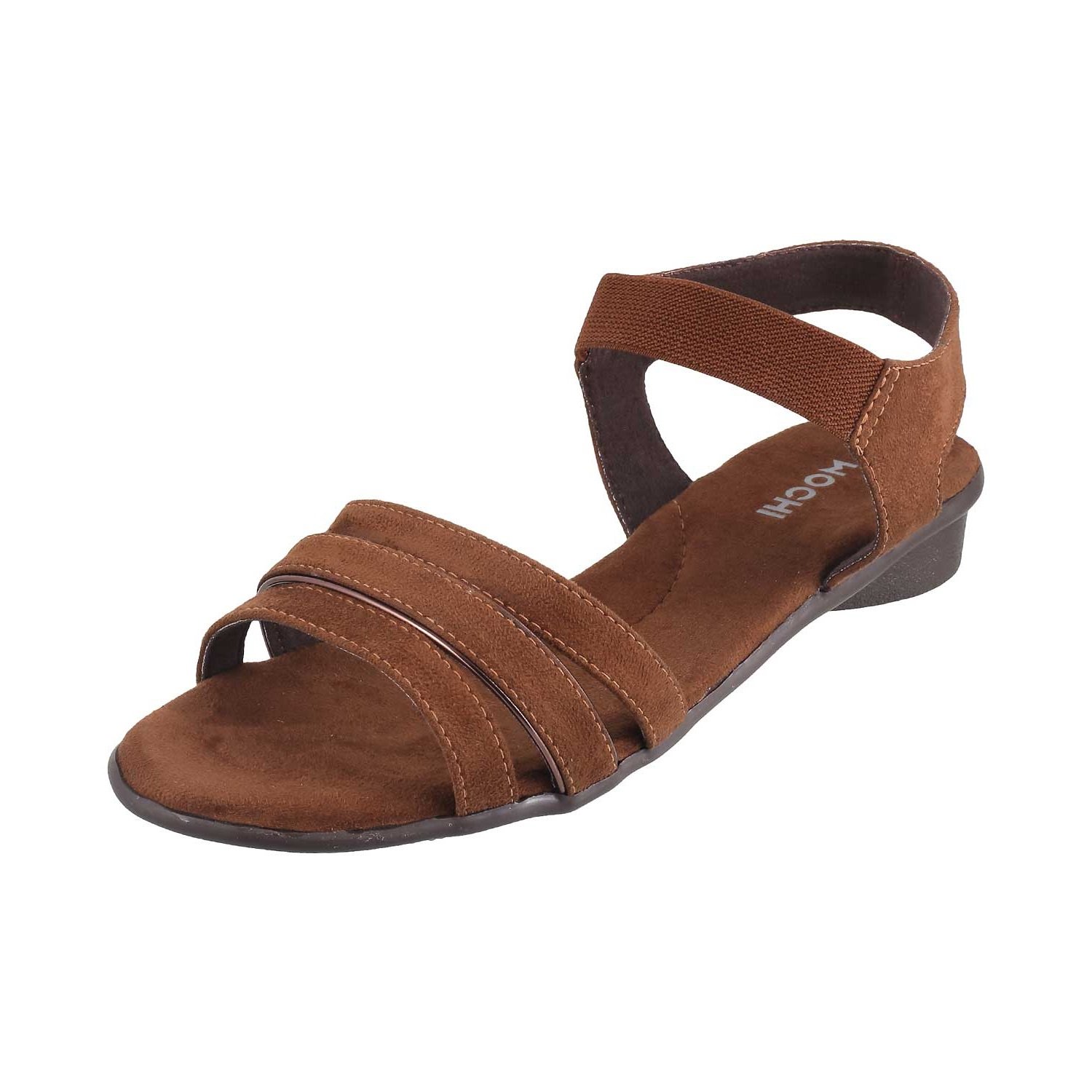 mochi women black synthetic sandals ( 33-353 )