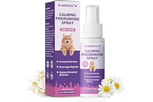 SANTKOL Cat Calming Pheromone Spray - Cat Calming Spray - Reduce Scratching, Fighting, Peeing, Marking - Cat Anxiety & Stress Relief - for Home, Travel, Vet Visits - with Cat pheromone & Natural Ingredients