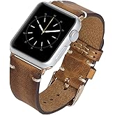 Venito Sarno for Apple Watch Ultra 2 / Ultra Band 49mm 45mm 44mm 42mm 41mm 40mm 38mm Handmade Premium Leather Watch Band Compatible with iWatch Series 9 8 7 6 5 4 3 2 1 SE