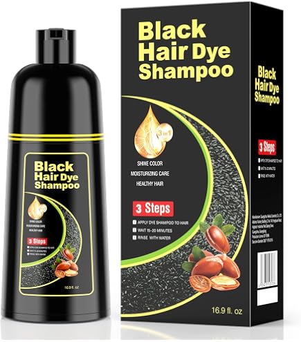 Amazon.com : KAISASA Black Hair Dye Shampoo 3 in 1, Hair Color