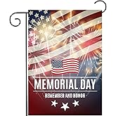 Pickako USA Patriotic American Flag Memorial 4th of July Day Remember Honor Garden Yard Flag 12 x 18 Inch, Double Sided Outdoor Decorative Welcome flags Banners for Home House Lawn Patio
