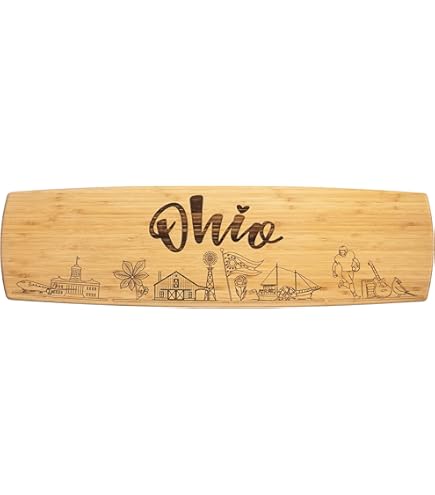 Amazon.com: Totally Bamboo Ohio Extra-Large Charcuterie Board and