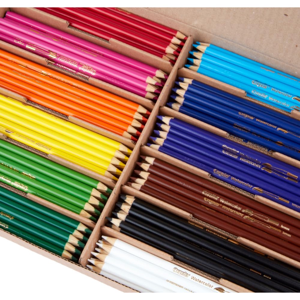 Crayola Classpack Watercolor Pencils, 240ct, 20 each of 12 Colors, Great for Classroom, Educational, Art Tools