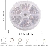 Rybtd 970 PCS Open Jump Rings 4-10mm 7 Colors for Jewelry Making view 6