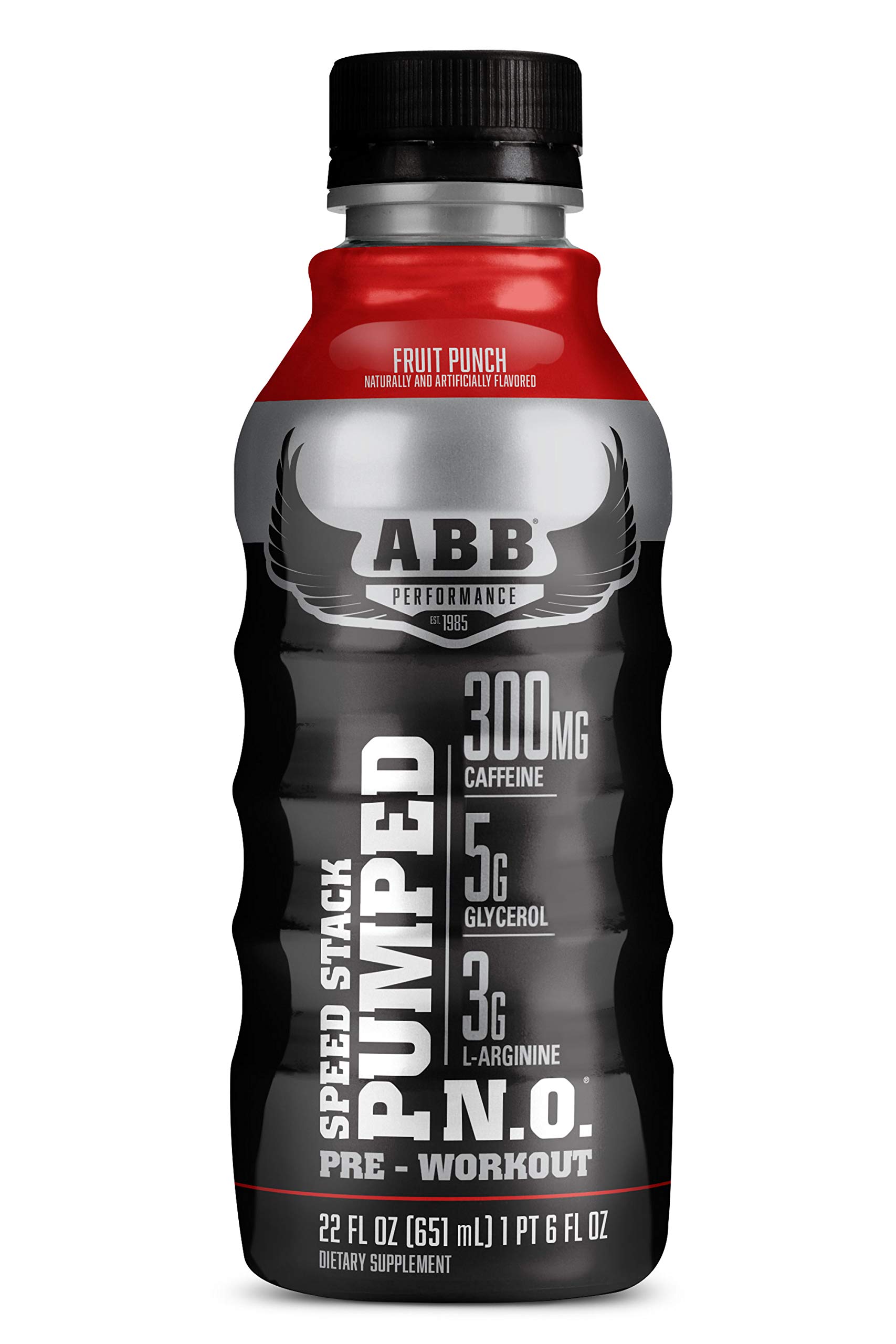American Body Building Abb Speed Stack Pumped N O Pre Workout Energy Shake High Caffeine And Performance With Zero Sugar Fruit Punch Flavored Ready To Drink 22 Oz Bottles 12 Count Buy Online In