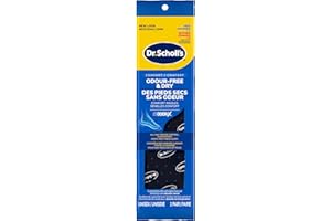 Dr. Scholl's® Stay Odor-Free & Dry Comfort Insoles with Odor-X®, Unisex Inserts, 1 Pair, Full Length Trim to Fit Men's Shoe S