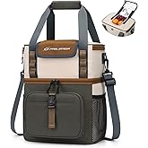 Maelstrom Insulated Lunch Bag, Leakproof Lunch Box with Quick Access Lid | Dual-layer Compartments, Multiple Pockets, Water-resistant, Shoulder Strap, Lightweight, Perfect for Work, Travel, Camping