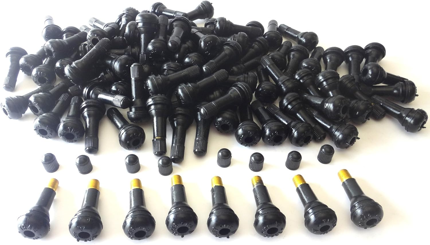 Amazon Co Jp Piece Of Peace Product ｔr413 チューブレス タイヤ ゴム エア バルブ シム コア ムシ 付き パンク 修理 交換 補修 予備 エア 漏れ 劣化 ローテーション 100個 セット スポーツ アウトドア