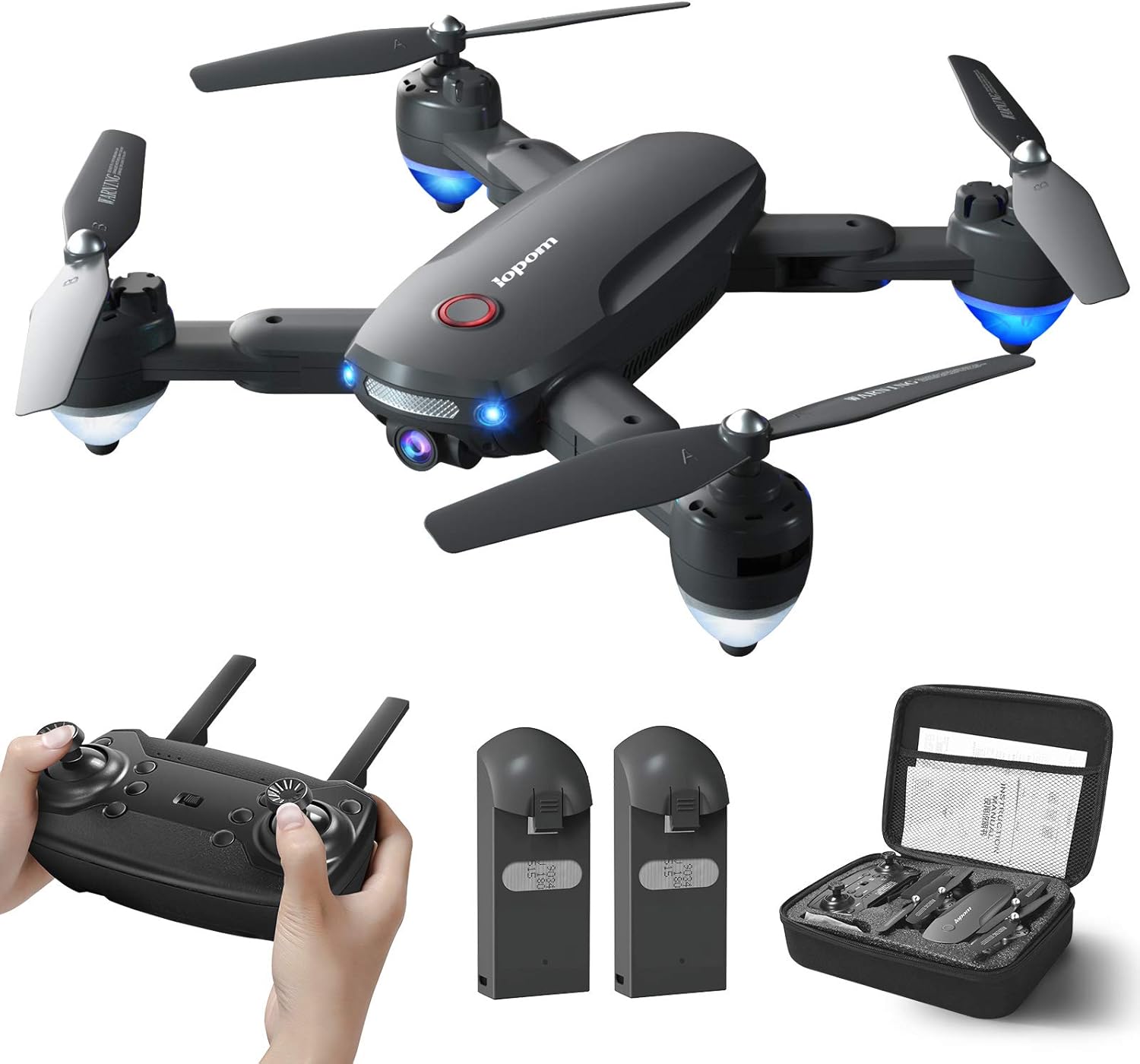 Drone with 1080P Camera for Adults, WiFi FPV Foldable Drone