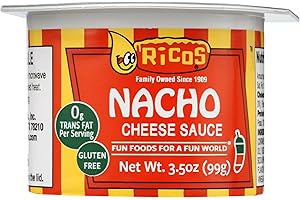 Ricos Nacho Cheese Sauce Cups 3.5Oz 99g (6 Pack)