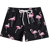 MOANOK Boys Swim Trunks Toddler Swim Shorts Quick Dry Comfort Bathing Suit Sun Protection Swimwear with Pockets 2-16 Years