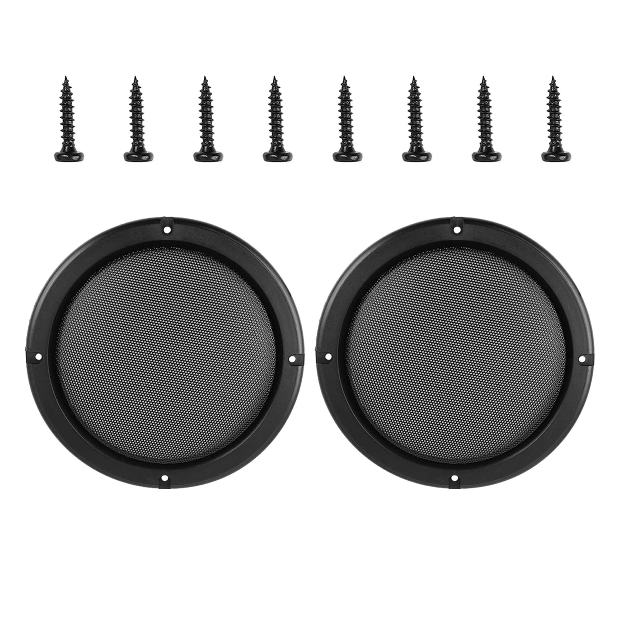 MACHSWON 2pcs 7" Car Speaker Cover Mesh Protector Car Cover Woofer Subwoofer Grill