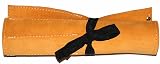 Toolzone TB031 12 Pocket Leather Tool Chisel Roll Gold view 2