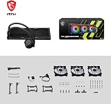 MSI MAG Coreliquid E360 AIO CPU Cooler ARGB Dual-Chamber 3x FDB Fans view 8