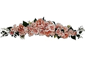VGIA 48" Peony/Rose/Hydrangea Swag for Wedding Party Home Garden, Wedding Arch Garden Wall Decoration, Weddings, Pink