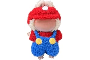GerdfeiTawtab Clothes Fit for LABUBU Doll, Fashion Doll Clothes Outfit Set Cute Theme Designer Toys Dress Accessories for Collector Fans Display Case (Red Blue Set)