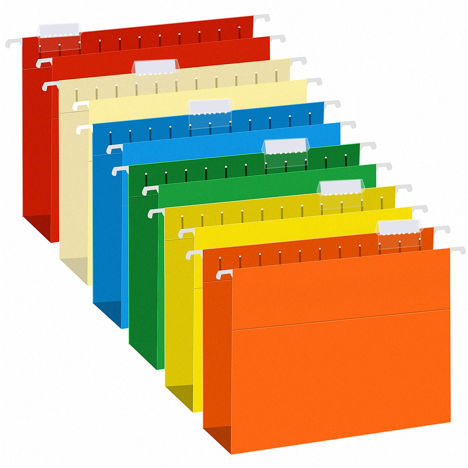 Photo 1 of Extra Capacity Hanging File Folders, RAZCC 30 Pack Letter Size Reinforced Hanging Folders with Heavy Duty 3 Inch Expansion for Bulky Files, Filing Cabinet, Adjustable Tabs, Assorted Colors