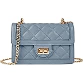 SG SUGU Small Quilted Crossbody Bag, Trendy Designer Mini Shoulder Bag, Phone Wallet Purse for Women