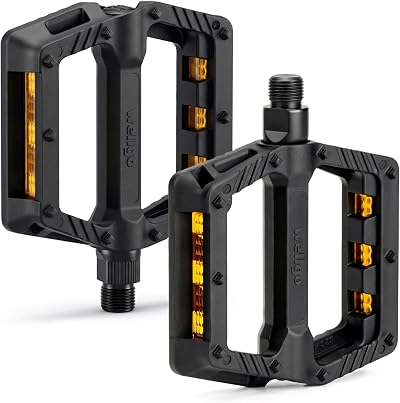 Hycline 9/16 Inch Bike Pedals Aluminum Non-Slip Replacement Pedals