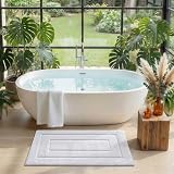 DEXI Bath Mat 50x80 cm Extra Soft Microfiber Non-Slip White view 3