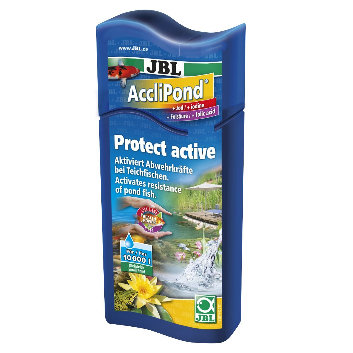 JBL AccliPond 500 ml, Water conditioner to activate resistance to disease in pond water