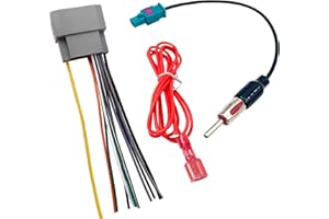 Thewinio Car Radio Stereo Wiring Harness with Antenna Adapter for 2006-2016 Dodge, 2007-2016 Jeep, 2004-2016 Chrysler Car Aftermarket Cable Plug Connector Replacement