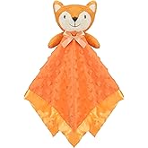 Pro Goleem Fox Security Blanket Orange Soft Baby Lovey Unisex Lovie Baby Gifts for Newborn Toddler Snuggle Toy Stuffed Animal 16 Inch