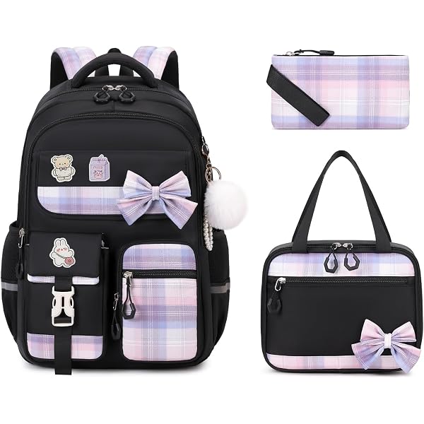 Amazon.com | Poceacles Cute Backpack Set for Girls, 4-Piece  display picture 2