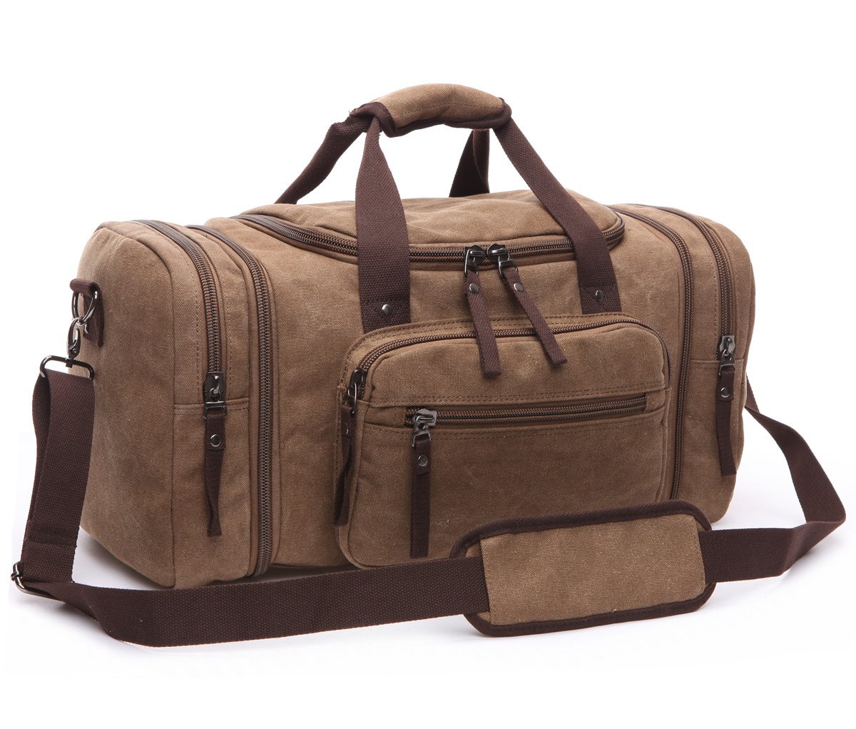 BAOSHA HB Bolsa de Viaje de Lona de Piel Sintético Bolso de