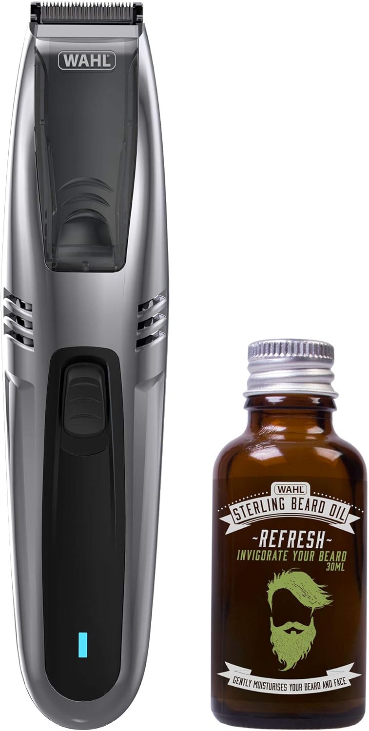 Wahl Beard Trimmer Men, 2in1 Vacuum Hair Trimmers for Men with Beard