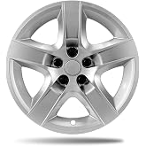 Paanlok 17 Inch Silver Wheel Covers for 2008-2012 Chevrolet Malibu LS, Fits 17" OEM Steel Wheel 9597624, Direct Replacement 9596923 &amp; 9596921, Snap-On ABS Hubcaps, 4-Pack