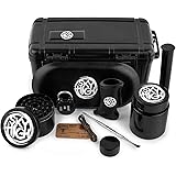 Sky High Dream 11 Piece Stash Box with Lock, Grinder, Airtight Jar, Double-Ended Pick, Storage Tube, Tray, Lighter Holder, Wi