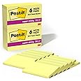 Post-it Super Sticky Notes, 3x5 in, 12 Pads, 2X The Sticking Power, Canary Yellow, Recyclable (655-12SSCY)