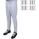 Rawlings Boys Rawlings | Pro 150 Series Baseball Pants | Tapered Jogger Fit | Youth Sizes | Pinstripe | Multiple Colors