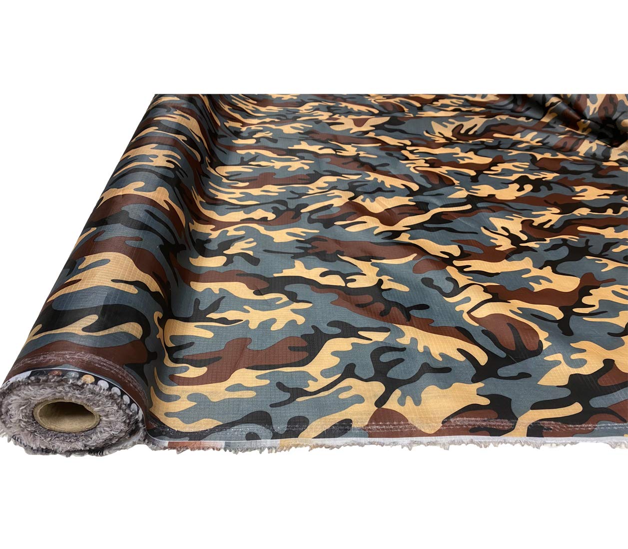 A-Express Camo Ripstop Waterproof Fabric Material 4oz Rip Stop Army Pattern Camouflage 150cm Wide - 2 Meters 200cm x 150cm Arctic Grey