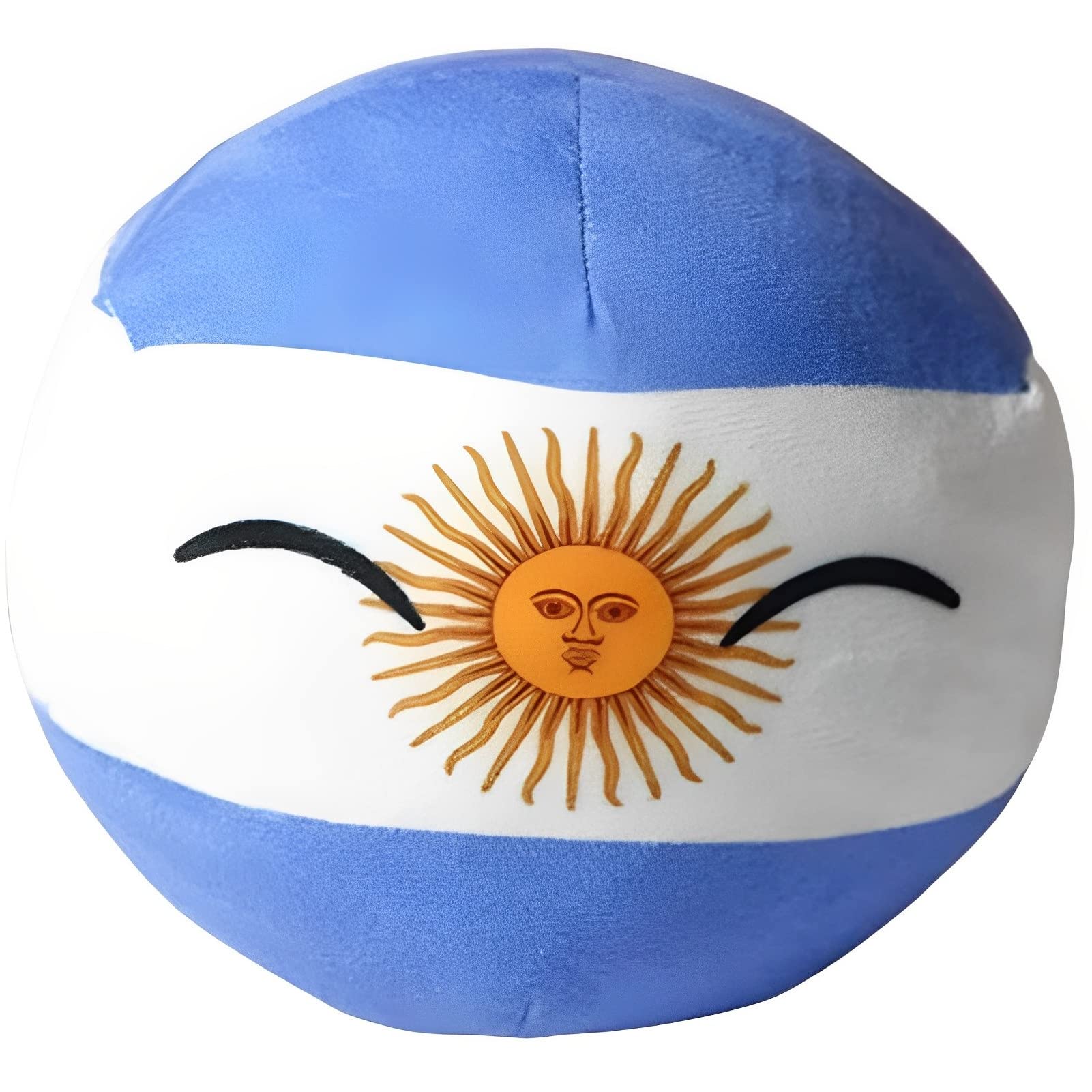Republic of Argentina Country Ball Plushies, Polandball Plush Doll Country Throw Pillow Flag Plushies Countries Anime Plushies Gifts 7.9IN ( Color : AR )