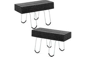 Juexica 2 Pcs 12 Inch Headstone Flower Saddle with Floral Foam Rustproof Galvanized Wire Gravestone Saddle Cemetery Flower Holder for Graves Tombstone Outdoor Floral Arrangement Decorations, Black